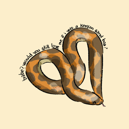 > sticker ·  kenyan sand boa