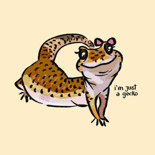 > sticker ·  i'm just a gecko